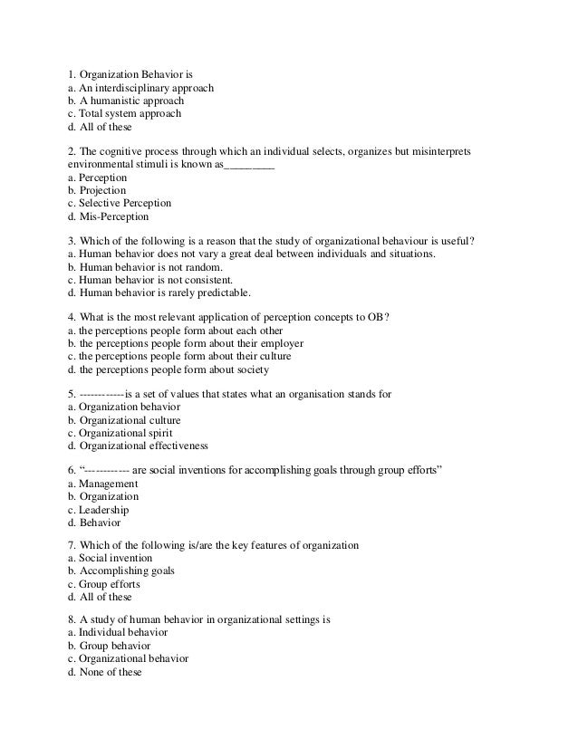 A Study of Perceived Organizational Effectiveness